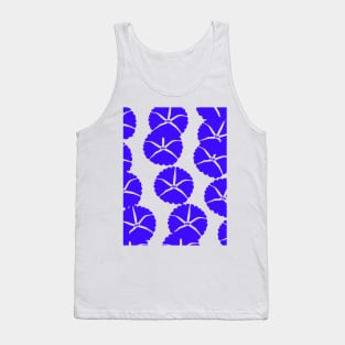 blue flower abstract pattern background Tank Top